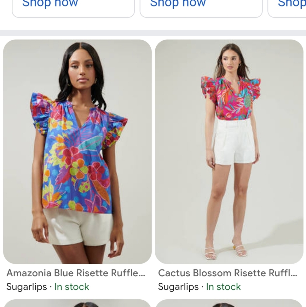 Sugarlips Colorful Patterned Top - Picture 5 of 6